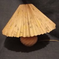 Лампа,Настолна, Абажур Платнен, Основа Керамика, снимка 7 - Настолни лампи - 42871846