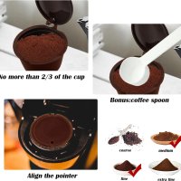 Капсули за кафе за многократна употреба от Dolce Gusto 9g/ 40 ml- комплект от 3 бр, снимка 4 - Кафемашини - 42074457