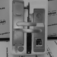 Солидна метална брава с пръстов отпечатък и карта, снимка 7 - Други - 39680120