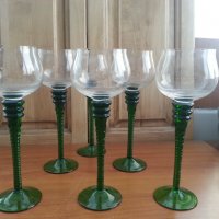Стъклени чаши ръчна изработка , снимка 7 - Антикварни и старинни предмети - 37624799