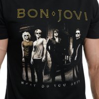 Нова мъжка тениска с дигитален печат на музикалната група BON JOVI, снимка 2 - Тениски - 27833190