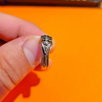 Стар дамски сребърен пръстен с цвете - филигран - красота за твоята ръка, снимка 5 - Пръстени - 36844900