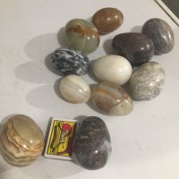 10 бр. колекция яйца от камък, снимка 1 - Антикварни и старинни предмети - 31652297