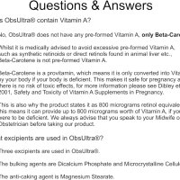 ObsUltra – витамини преди забременяване и бременност  – 27 съставки, снимка 7 - Хранителни добавки - 42743249