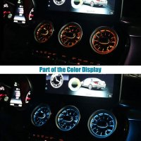 LED Ambient Въздуховоди за купе, с амбиентна светлина 64 цвята, за Mercedes C Class W205, GLC, 7бр., снимка 6 - Аксесоари и консумативи - 42687506