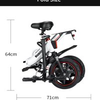 Електрически мини велосипед Niubility B14, снимка 2 - Велосипеди - 42029765