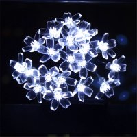 Многоцветни коледни LED лампички с цветя на батерии, снимка 4 - Декорация за дома - 42824663