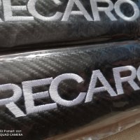 ТОП !!! Супер качество черен карбон кожа протектор калъфи за колан РЕКАРО RECARO  за кола автомобил , снимка 7 - Аксесоари и консумативи - 33799661