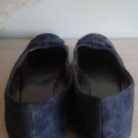 Сини велурени пантофки Nine West – N 40, снимка 2 - Дамски ежедневни обувки - 38445036