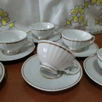 стар български порцелан чаши за кафе, снимка 1 - Антикварни и старинни предмети - 42769244
