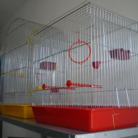 Клетка за  птици  средна L  плосък покрив за 1 или няколко броя птици (папагали) , снимка 3 - За птици - 34543723
