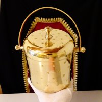 Месингова шампаниера,тенжера,менче 2.5 л. , снимка 4 - Антикварни и старинни предмети - 31153978