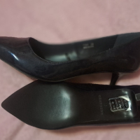Дамски обувки, нови, лачени, тъмно  сини 38 размер., снимка 3 - Маратонки - 44535848