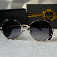 Dita 2023 мъжки дамски слънчеви очила кръгли с кожа 3 цвята, снимка 8 - Слънчеви и диоптрични очила - 44701012