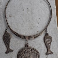 Стар берберски накит за врата колие гердан огърлица, снимка 2 - Антикварни и старинни предмети - 38398922