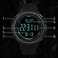 Дигитален часовник SMAEL 1618, черен цвят, снимка 4 - Мъжки - 42899466