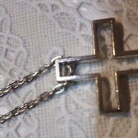 Ланец старинен с кръст , снимка 2 - Други ценни предмети - 35101174