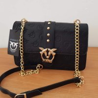 Луксозна Черна чанта Pinko/SG56P, снимка 5 - Чанти - 32045665