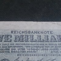 Колекционерска райх банкнота един милиард 1923година - 14635, снимка 2 - Нумизматика и бонистика - 29081055