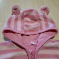 Плюшен сучър ,,Розов мечо" р-р 62, снимка 1 - Бебешки якета и елеци - 30220445