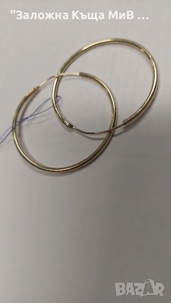 Златни Обеци 3,5 гр. 14 к., снимка 1