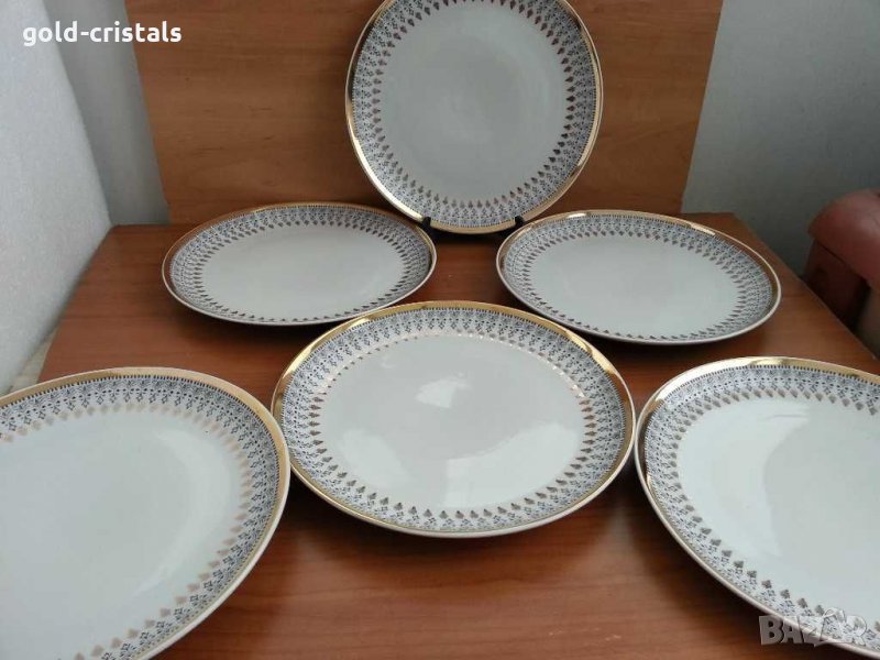 Стар български порцелан с позлата , снимка 1