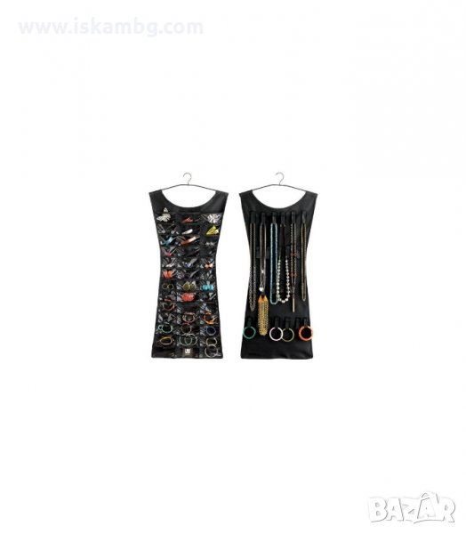 ДВУЛИЦЕВ ВИСЯЩ ОРГАНАЙЗЕР ЗА БИЖУТА ПРЪСТЕНИ КОЛИЕТА АКСЕСОАРИ - код 0346, снимка 1