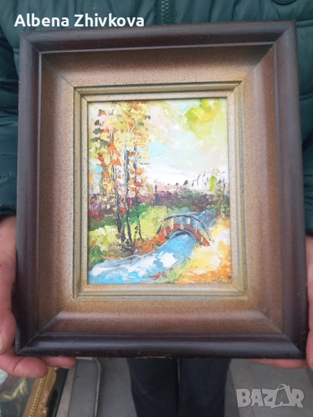 масло на картон, снимка 1