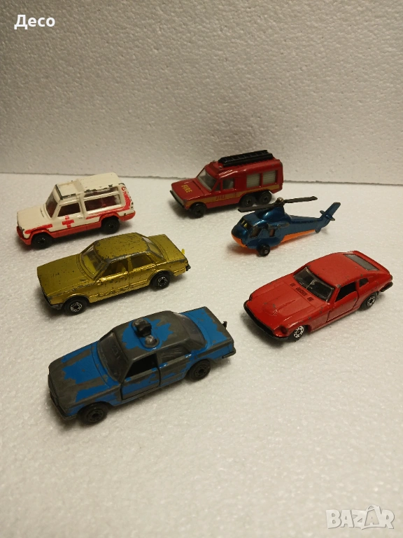 Matchbox 6 броя стари метални български колички 1/64., снимка 1
