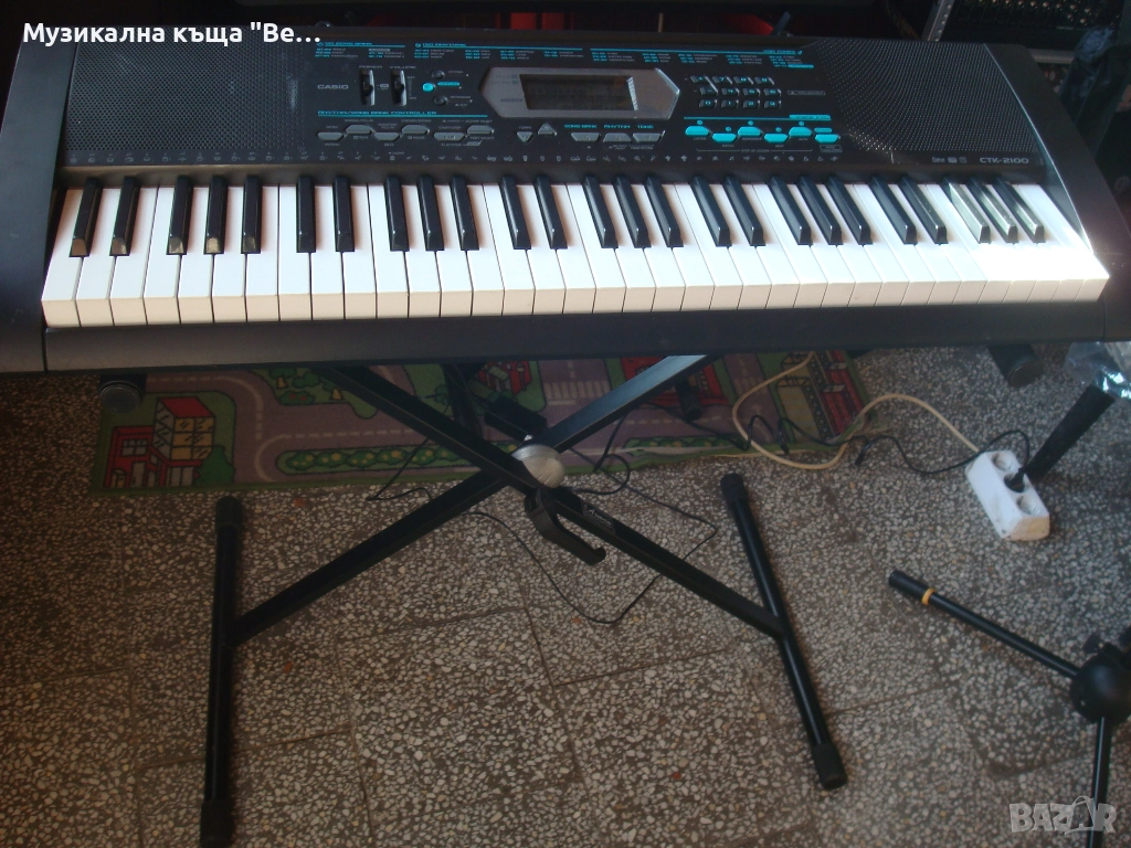 Синтезатор CASIO CTK-2100 със стойка, снимка 1