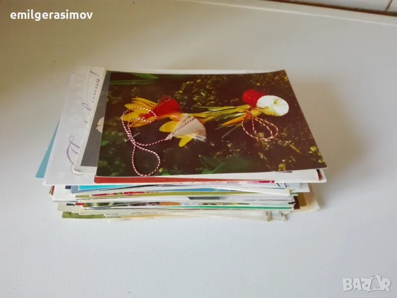 Стари пролетни и новогодишни картички., снимка 1