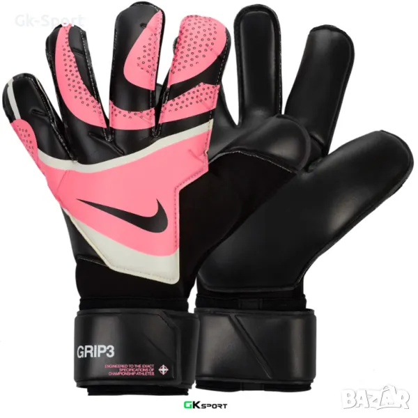 Вратарски ръкавици NIKE GRIP3 BLACK/SUNSET PULSE/BLACK размер 9, снимка 1