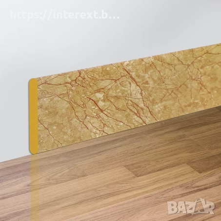 Самозалепващ перваз с мраморен ефект – модел кафяв мрамор, снимка 1