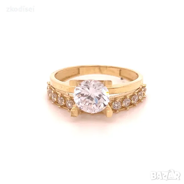 Златен дамски пръстен 3,10гр. 14кр.проба:585 размер:54 модел:4094-4, снимка 1