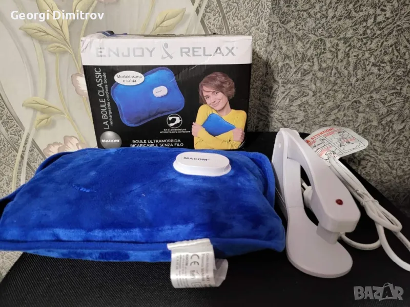 Електрическа възглавница с топла вода при менструални болки и болки в гърба,загрява за 15 минути, снимка 1