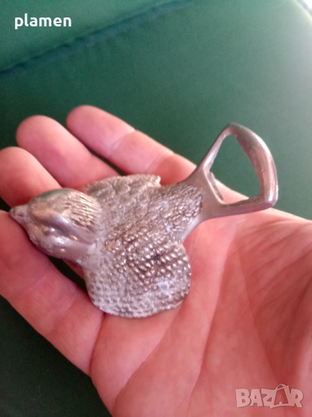 Стара отварачка с птица, снимка 1