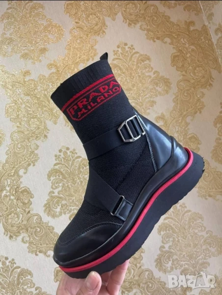 дамски боти тип чорап prada , снимка 1