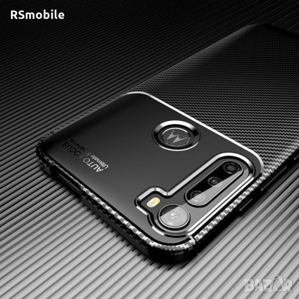 Motorola One Fusion + - Удароустойчив Кейс Гръб FIBER, снимка 1