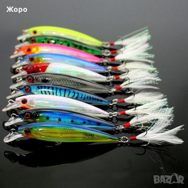 Воблери комплект 10 броя Примамки за риболов Crankbaits , 30 лв, снимка 1