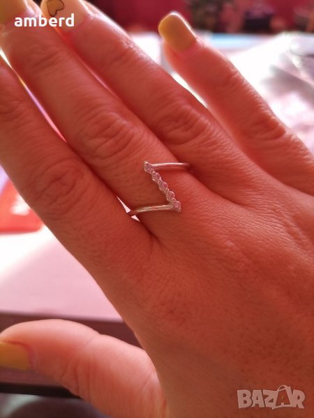 Невероятен сребърен пръстен - модел R037А, снимка 1