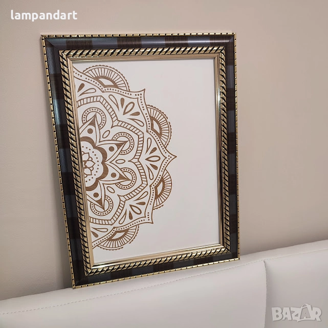 Картина Мандала с рамка, снимка 1