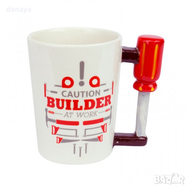 3138 Забавна чаша с надпис и дръжка Отвертка подаръчна чаша за него 400ml, снимка 1