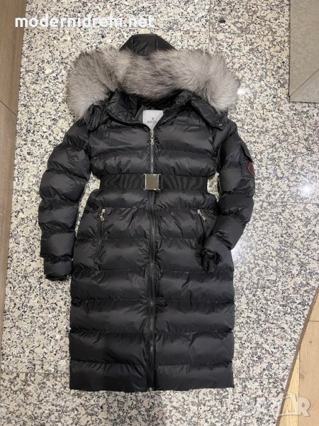 Дамско дълго спортно яке с лисица Moncler код 38, снимка 1