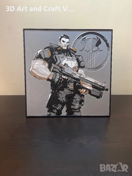 Релефна картина The Punisher – Marvel Rivals 🖤, снимка 1