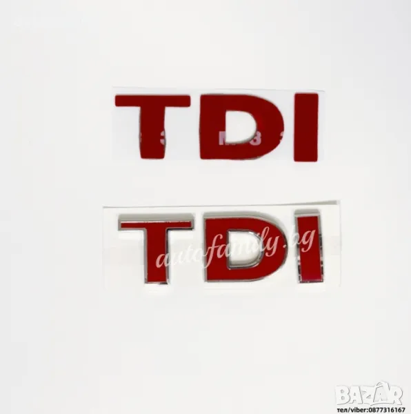  Стикер TDI за VW, снимка 1