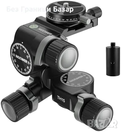 Нова NEEWER трипод глава с Arca плоча, 3-осно накланяне, товар 6 кг, снимка 1