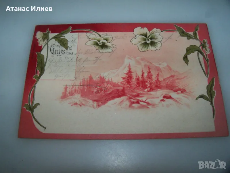 Красива стара австрийска пощенска картичка 1899г., снимка 1