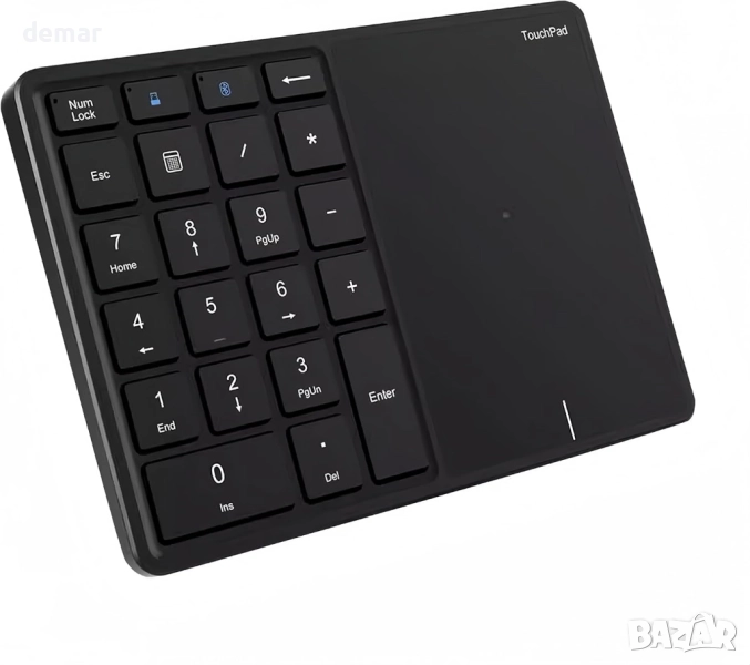 Безжична цифрова клавиатура LICAEVEY, 22 клавиша с тъчпад, Bluetooth, снимка 1