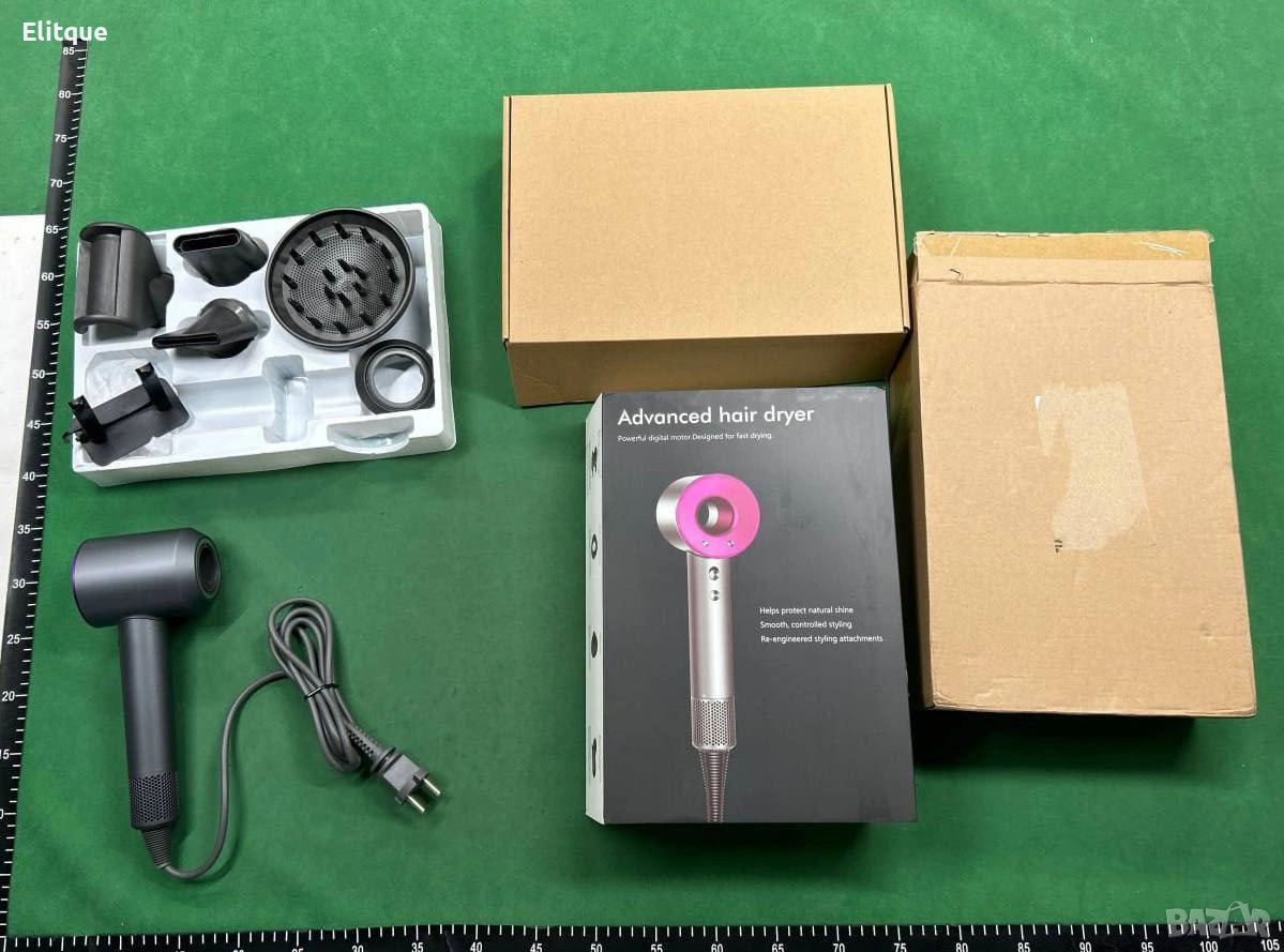 Сешоар Oliver Voltz, 1600W, 4 степени на температура, 3 скорости, Сив, снимка 1