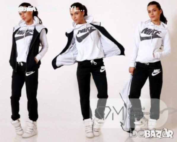 Дамски спортен екип от три части с елек , снимка 1